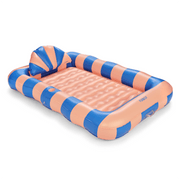 Blue & Coral Stripe Tanning Pool